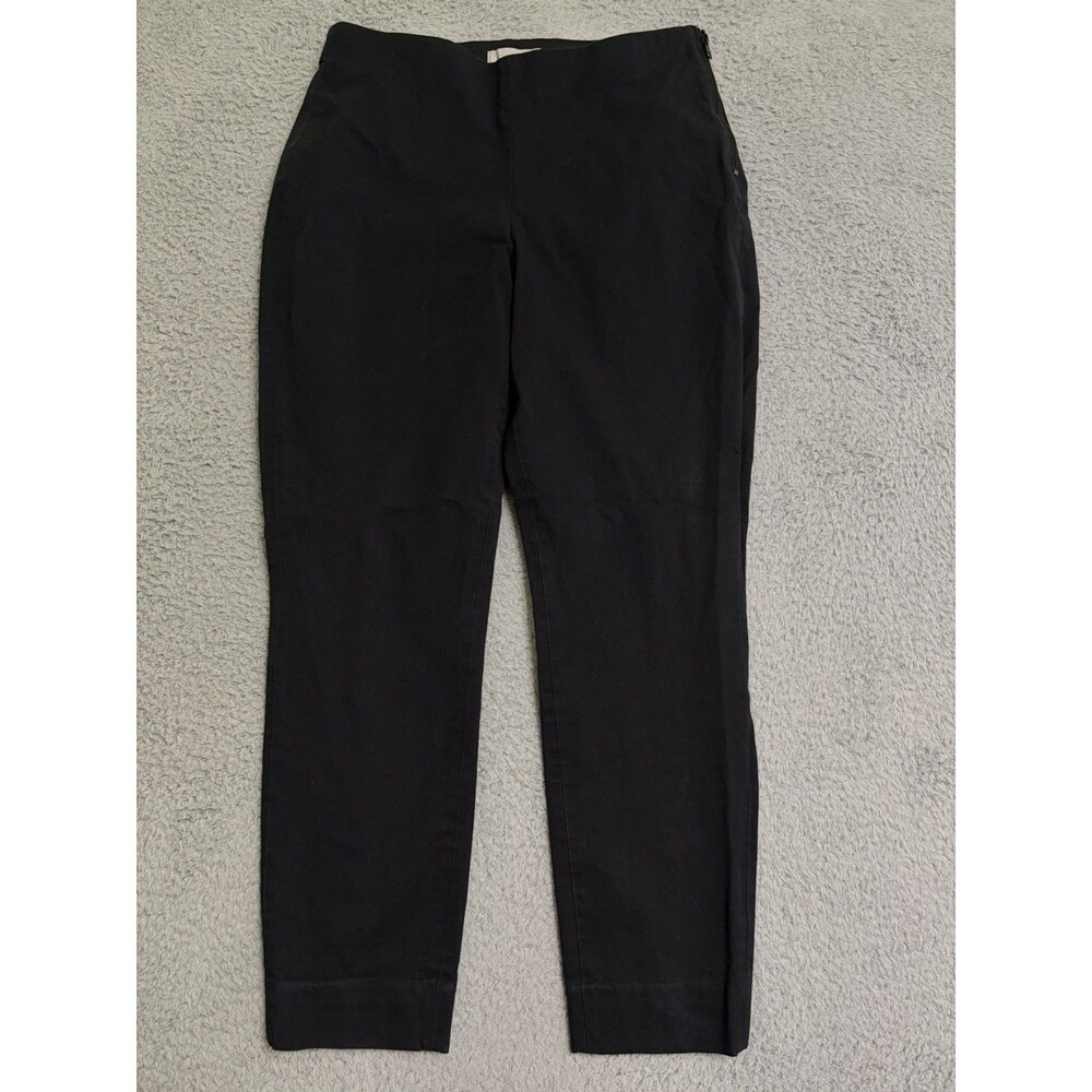 Everlane Black Side Zip Trouser Pants Women’s Size 10 Stretch Career Curvy Fit